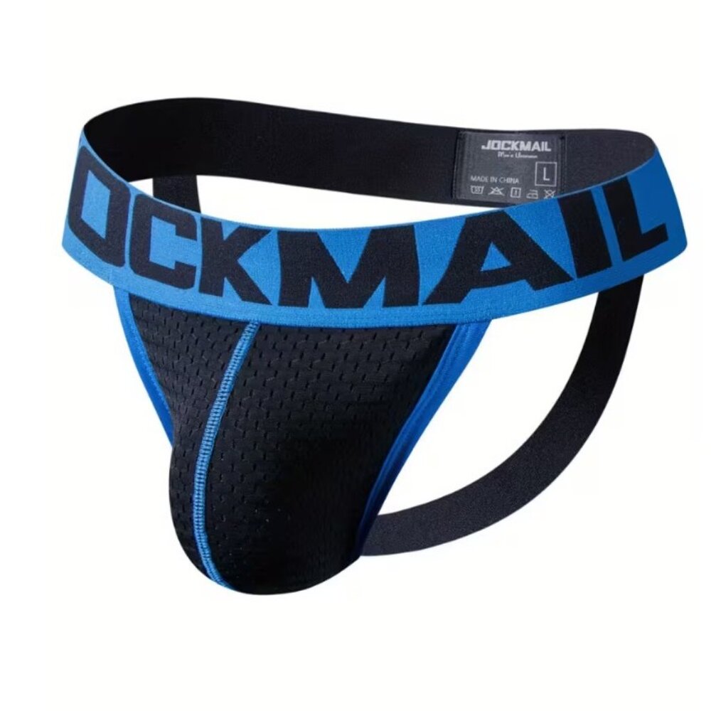 Mens Low Waist Thin Mesh Breathable Comfortable Quick Dry Jockstrap XL